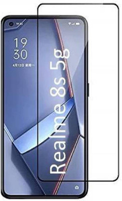 DMJHP Edge To Edge Tempered Glass for Realme 8s 5G(Pack of 1)