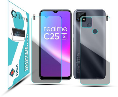 FINCH Front and Back Screen Guard for REALME C25S(Pack of 2)