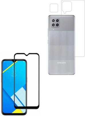 Vatsin Front and Back Tempered Glass for Samsung Galaxy M42 5G(Pack of 3)
