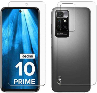 DOWRVIN Front and Back Screen Guard for Redmi Note 10 Prime(Pack of 2)