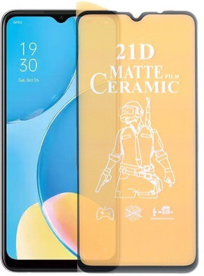 Mersal Nano Glass for Oppo A15s Pubg Matte Screen Guard Premium Sensitive Touching Full Glue Branded(Pack of 1)