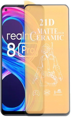 Mersal Nano Glass for Realme 8 Pro Pubg Matte Screen Guard Premium Sensitive Touching Full Glue Branded(Pack of 1)