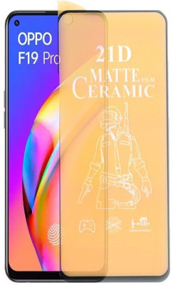 Mersal Nano Glass for Oppo F19 Pro Pubg Matte Screen Guard Premium Sensitive Touching Full Glue Branded(Pack of 1)