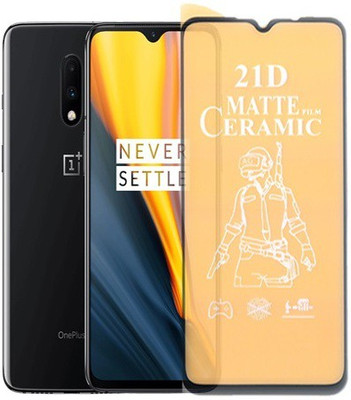 Mersal Nano Glass for OnePlus 7 Pubg Matte Screen Guard Premium Sensitive Touching Full Glue Branded(Pack of 1)
