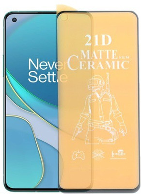 Mersal Nano Glass for OnePlus 8T Pubg Matte Screen Guard Premium Sensitive Touching Full Glue Branded(Pack of 1)