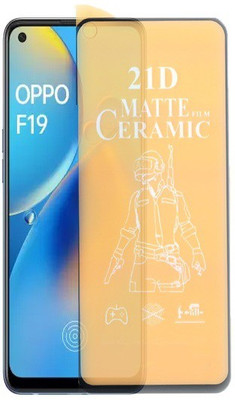 Mersal Nano Glass for Oppo F19 Pubg Matte Screen Guard Premium Sensitive Touching Full Glue Branded(Pack of 1)