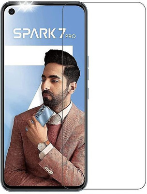 DMJHP Tempered Glass Guard for Tecno Spark 7 Pro(Pack of 1)