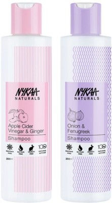 NYKAA APPLE VINEGAR SHAMPOO & ONION SHAMPOO(400 ml)