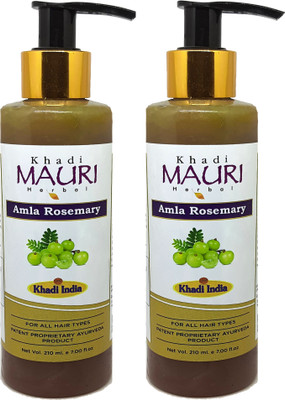 Khadi Mauri Amla & Rosemary Shampoo (Sles/Paraben Free ) - Pack of 2(420 ml)