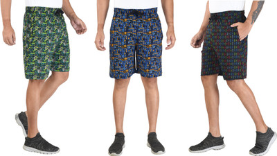 Lyril Stylo Printed Men Multicolor Bermuda Shorts