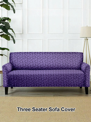 Cortina Polyester 3 Seater Sofa Damask Cover(Pack of 1 Blue)