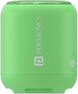 Portronics SoundDrum 1 10W TWS Portable Speaker, Inbuilt-FM & Type C Charging 10 W Bluetooth Speaker(Green, Mono Channel)
