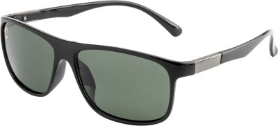 Clark N' Palmer Rectangular Sunglasses(For Men & Women, Green)