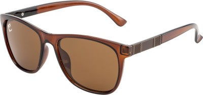 Clark N' Palmer Wayfarer Sunglasses(For Men & Women, Brown)