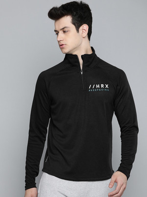HRX by Hrithik Roshan Full Sleeve Self Design Men Sweatshirt