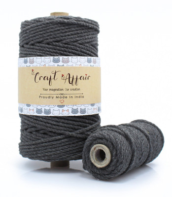 Craft Affair Charcoal Grey Thread(50 m Pack of1)