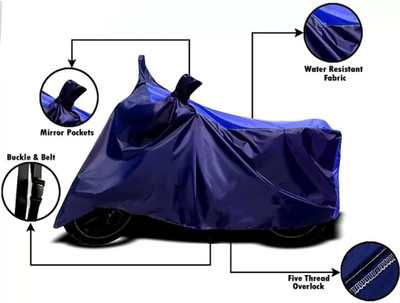 Vellon Two Wheeler Cover for Bajaj(Avenger 220 DTS-i, Blue)