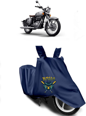 AUTOCAD Waterproof Two Wheeler Cover for Royal Enfield(Bullet Trials 350, Blue)