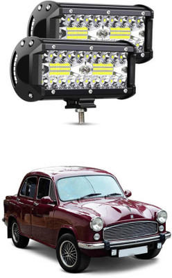 APICAL LED Light Bar Off Road 7-Inch 240-Watt Spot Flood Combo Beam Waterproof Submersible Driving Fog Lights for Truck Trailer Pickup Boat Car-107 Headlight Car LED for HM (12 V, 72 W)(Ambassador, Pack of 2)