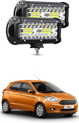 APICAL LED Light Bar Off Road 7-Inch 240-Watt Spot Flood Combo Beam Waterproof Submersible Driving Fog Lights for Truck Trailer Pickup Boat Car-22 Headlight Car LED for Ford (12 V, 72 W)(Figo, Pack of 2)