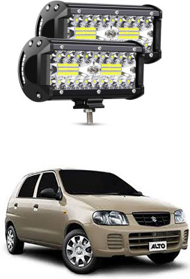 APICAL LED Light Bar Off Road 7-Inch 240-Watt Spot Flood Combo Beam Waterproof Submersible Driving Fog Lights for Truck Trailer Pickup Boat Car-02 Headlight Car LED for Maruti Suzuki (12 V, 72 W)(Alto, Pack of 2)