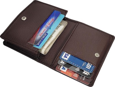RAGE GAZE Men & Women Brown Artificial Leather Card Holder(5 Card Slots)