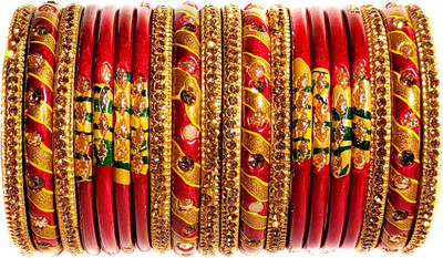 Anshi Creations Lac Bangle Set(Pack of 20)