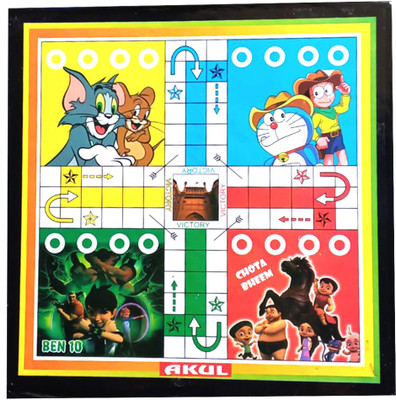 shri shyam traders combo pack of ludo and chess 3 cm Chess Board(Multicolor)