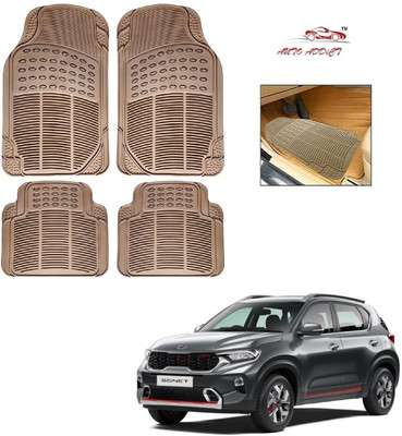AuTO ADDiCT Rubber Standard Mat For  Kia Sonet(Beige)