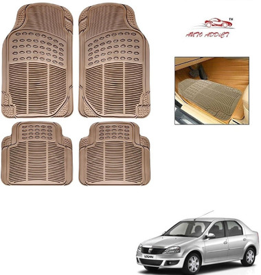 AuTO ADDiCT Rubber Standard Mat For  Mahindra Logan(Beige)