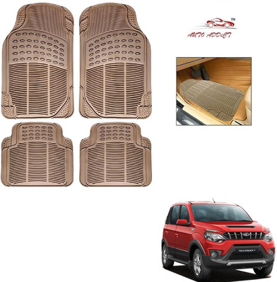 AuTO ADDiCT Rubber Standard Mat For  Mahindra Nuvosport(Beige)