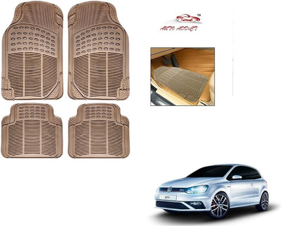 AuTO ADDiCT Rubber Standard Mat For  Volkswagen Polo GT(Beige)