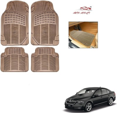 AuTO ADDiCT Rubber Standard Mat For  Skoda Octavia(Beige)