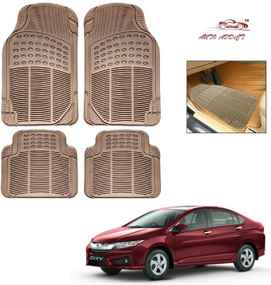 AuTO ADDiCT Rubber Standard Mat For  Honda City i-Dtec(Beige)