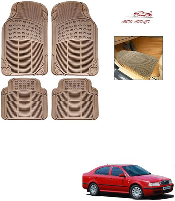 AuTO ADDiCT Rubber Standard Mat For  Skoda Octavia(Beige)