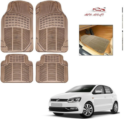 AuTO ADDiCT Rubber Standard Mat For  Volkswagen Polo Exquisite(Beige)