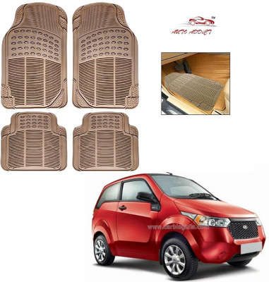 AuTO ADDiCT Rubber Standard Mat For  Mahindra Reva(Beige)