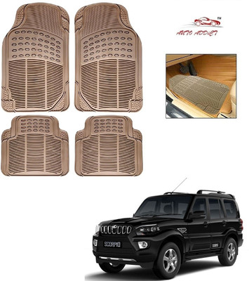 AuTO ADDiCT Rubber Standard Mat For  Mahindra New Scorpio(Beige)