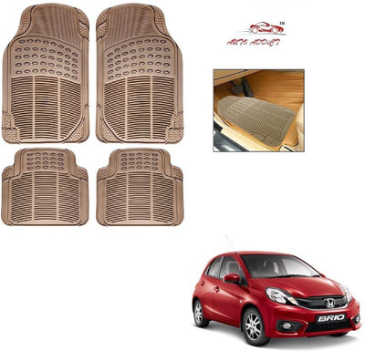 AuTO ADDiCT Rubber Standard Mat For  Honda Brio(Beige)