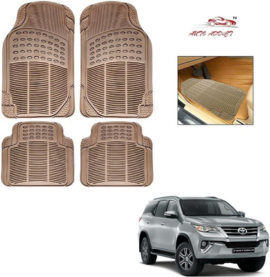 AuTO ADDiCT Rubber Standard Mat For  Toyota Fortuner(Beige)
