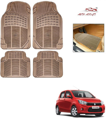 AuTO ADDiCT Rubber Standard Mat For  Maruti Suzuki Celerio(Beige)