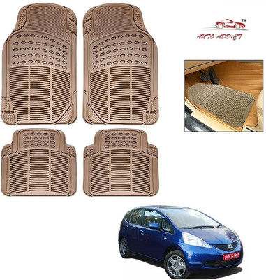 AuTO ADDiCT Rubber Standard Mat For  Honda Jazz(Beige)