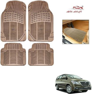 AuTO ADDiCT Rubber Standard Mat For  Toyota Innova Crysta(Beige)