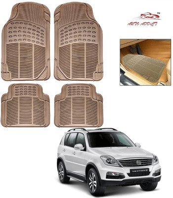 AuTO ADDiCT Rubber Standard Mat For  Mahindra Rexton(Beige)