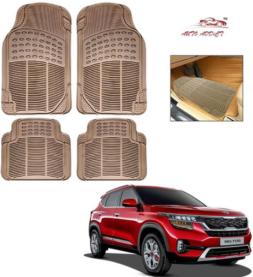 AuTO ADDiCT Rubber Standard Mat For  Kia Seltos(Beige)