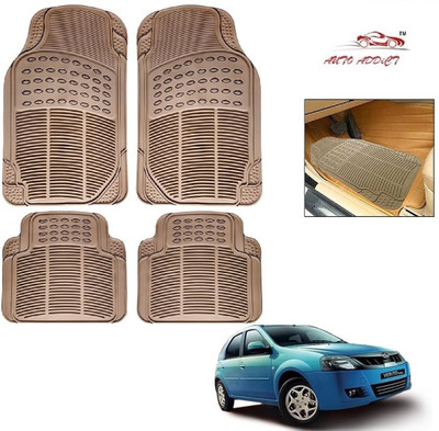AuTO ADDiCT Rubber Standard Mat For  Mahindra Verito Vibe(Beige)