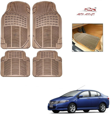 AuTO ADDiCT Rubber Standard Mat For  Honda City i-Vtec(Beige)