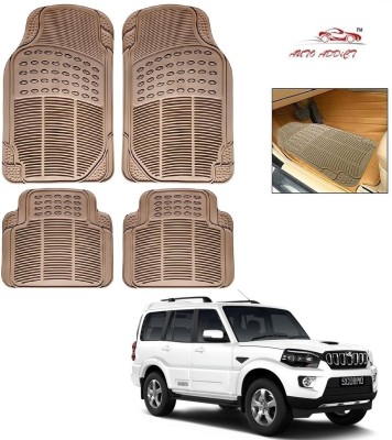 AuTO ADDiCT Rubber Standard Mat For  Mahindra Scorpio(Beige)