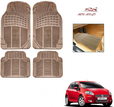 AuTO ADDiCT Rubber Standard Mat For  Fiat Punto(Beige)