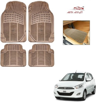 AuTO ADDiCT Rubber Standard Mat For  Hyundai i10(Beige)